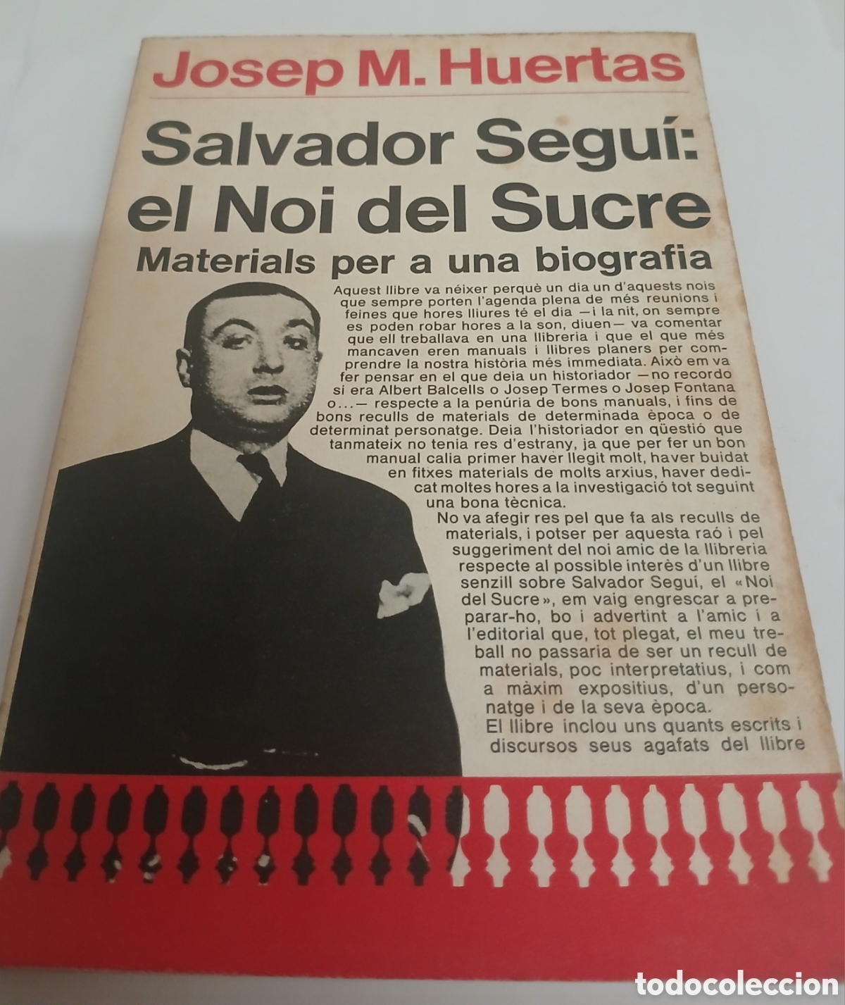 Libros de segunda mano: SALVADOR SEGU&Iacute;: EL NOI DEL SUCRE Materials per una biografia