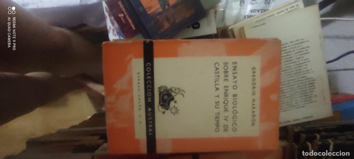 Libros de segunda mano: ENSAYO BIOLOGICO SOBRE ENRIQUE IV DE CASTILLA Y SU TIEMPO GREGORIO MARA&Ntilde;ON. Austral