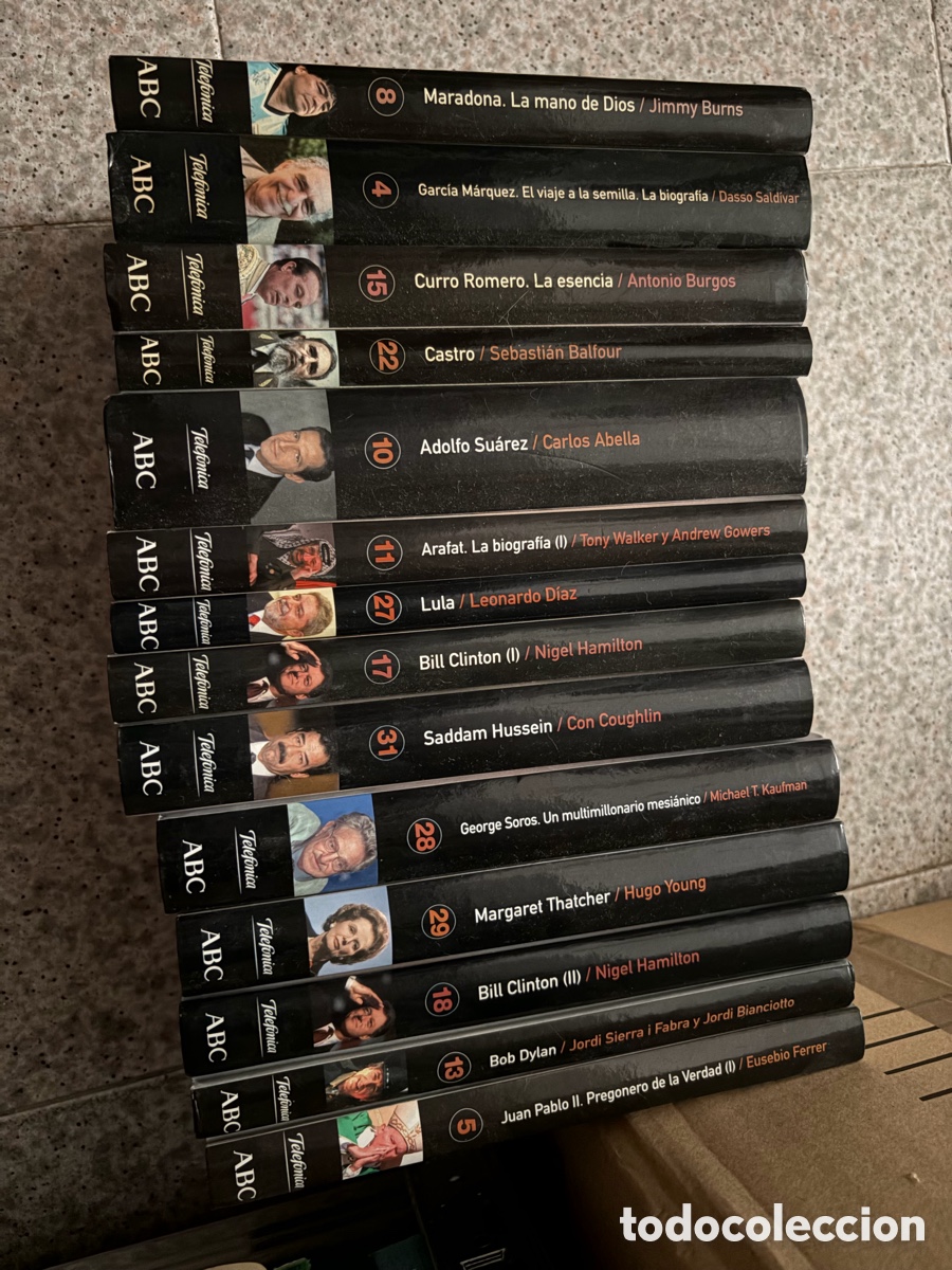 Libros de segunda mano: Blas84 lote libros biograf&iacute;as: Maradona, garcia M&aacute;rquez, Castro, curro romero, arafat, lula, Clinton
