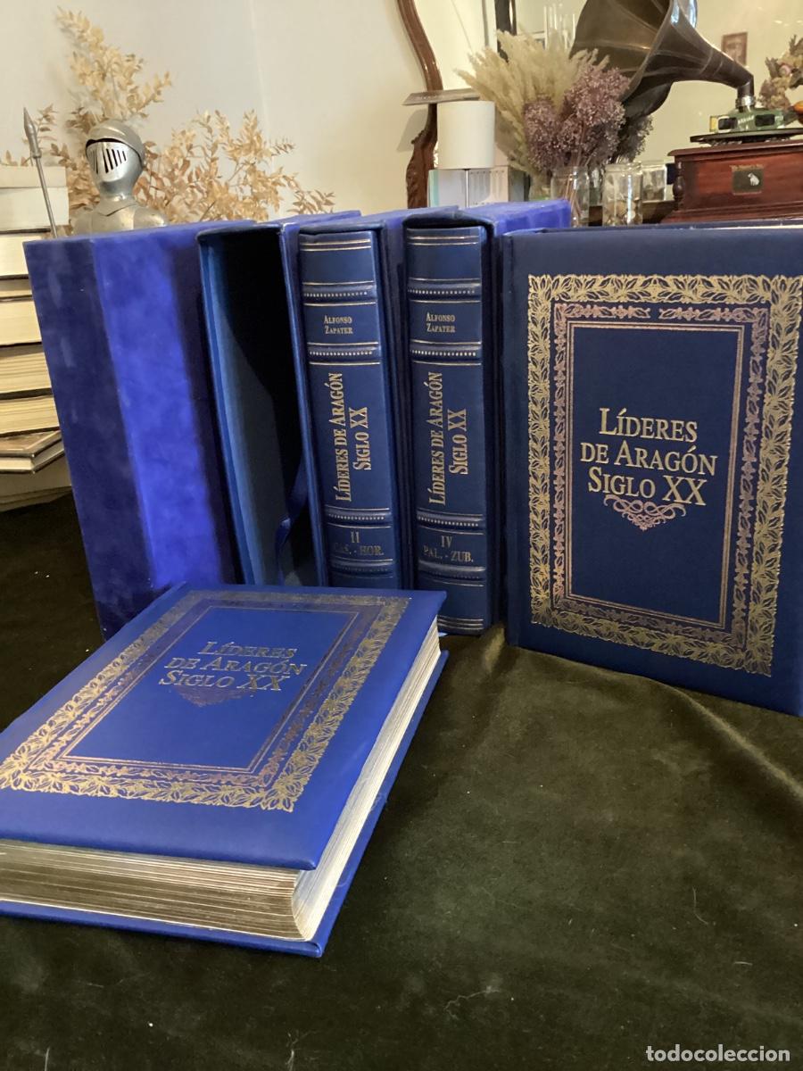 Libros de segunda mano: ALFONSO ZAPATER: LIDERES DE ARAGON SIGLO XX. 4 TOMOS. COMPLETA. 2000. TIRADA ESPECIAL NUMERADA.