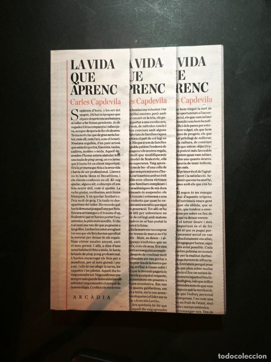 Libros de segunda mano: La vida que aprenc - Carles Capdevila - Foto 1