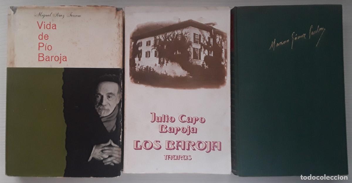 Libros de segunda mano: LOTE BIOGRAF&Iacute;AS P&Iacute;O BAROJA: JULIO CARO BAROJA, MARINO G&Oacute;MEZ SANTOS Y MIGUEL P&Eacute;REZ FERRERO.