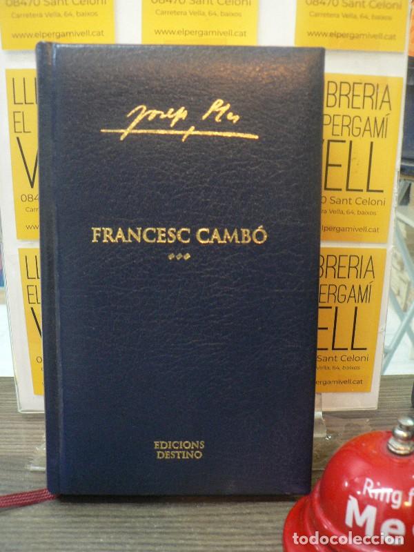 Libros de segunda mano: Francesc Camb&oacute; - Josep Pla - Destino / Enciclop&egrave;dia Catalana - Obra Completa, N&ordm; 25