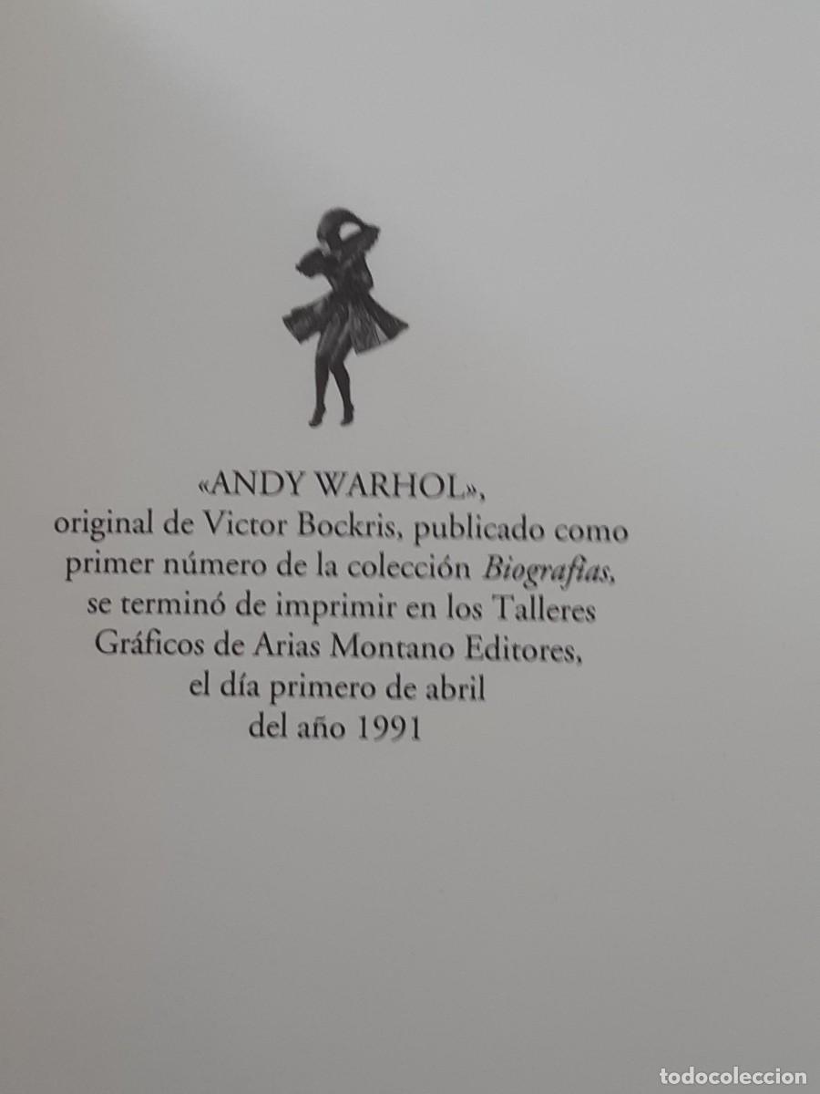 Libros de segunda mano: WARHOL LA BIOGRAFIA VICTOR BOCKRIS - Foto 3