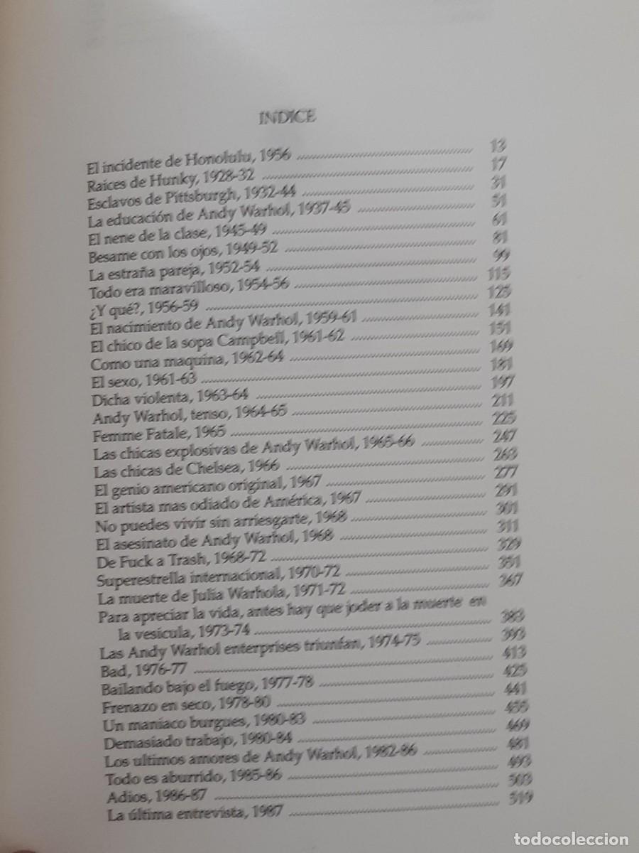 Libros de segunda mano: WARHOL LA BIOGRAFIA VICTOR BOCKRIS - Foto 7