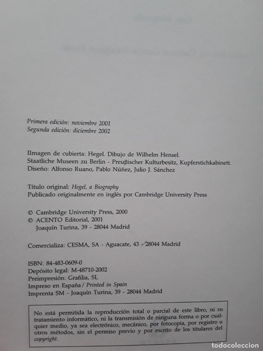 Libros de segunda mano: HEGEL. TERRY PINKARD. - Foto 6