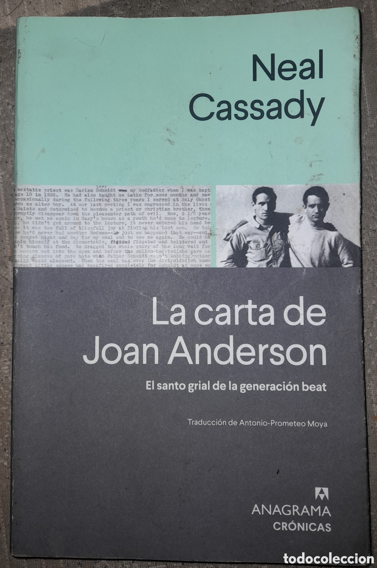 Libros de segunda mano: LA CARTA DE JOAN ANDERSON - NEAL CASSADY. EDITORIAL ANAGRAMA