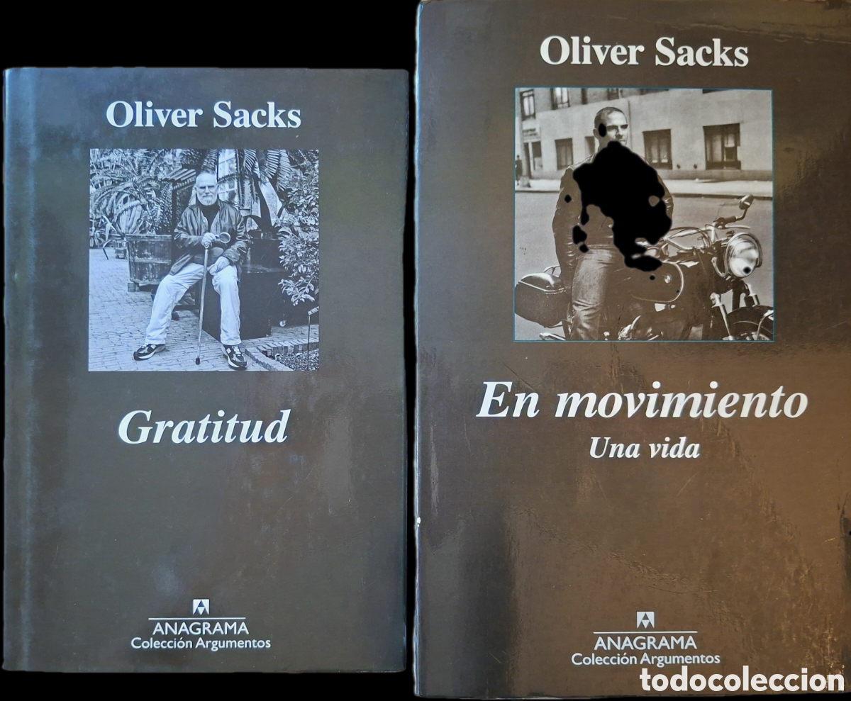 Libros de segunda mano: OLIVER SACKS, Gratitud + En movimiento (2 vols.) Anagrama Argumentos, 2016