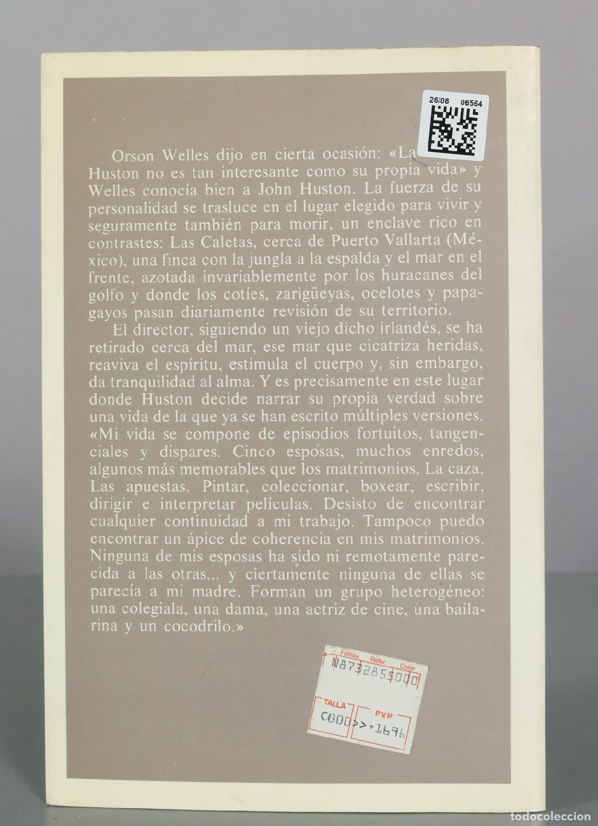 Libros de segunda mano: A libro abierto - John Huston - Espasa Calpe - Foto 2