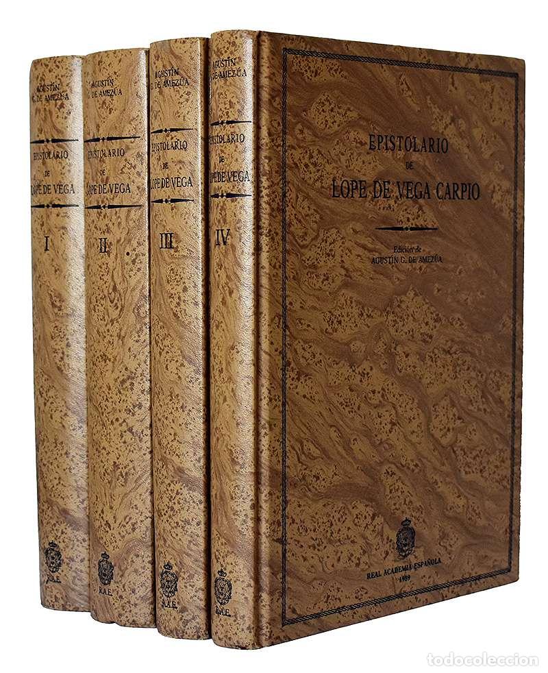 Libros de segunda mano: Epistolario de Lope de Vega Carpio. 4 tomos - Lope de Vega Carpio, Agust&iacute;n Amez&uacute;a (ed.)