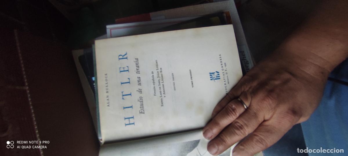 Libros de segunda mano: Hitler. BULLOCK, Allan. 2 tomos. Ed. Grijalbo. Col. Pol&iacute;ticos y gobernantes. M&eacute;xico, 1959