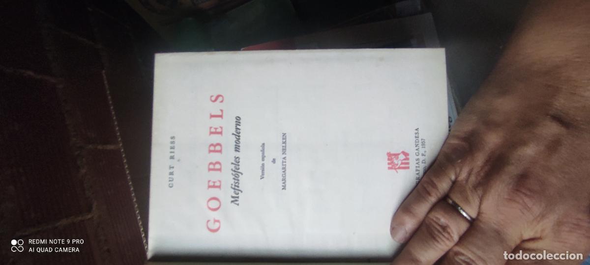 Libros de segunda mano: GOEBBELS (POL&Iacute;TICOS Y GOBERNANTES) - CURT RIESS -