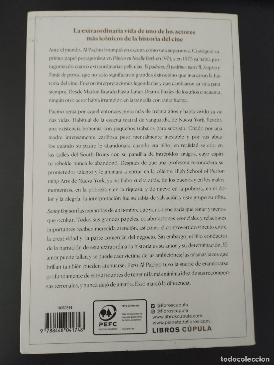 Libros de segunda mano: SONNY BOY.MEMORIAS (AL PACINO, LIBROS CUPULA) - Foto 2
