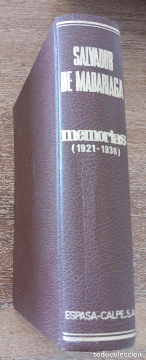 Libros de segunda mano: MEMORIAS 1921-1936 SALVADOR DE MADARIAGA