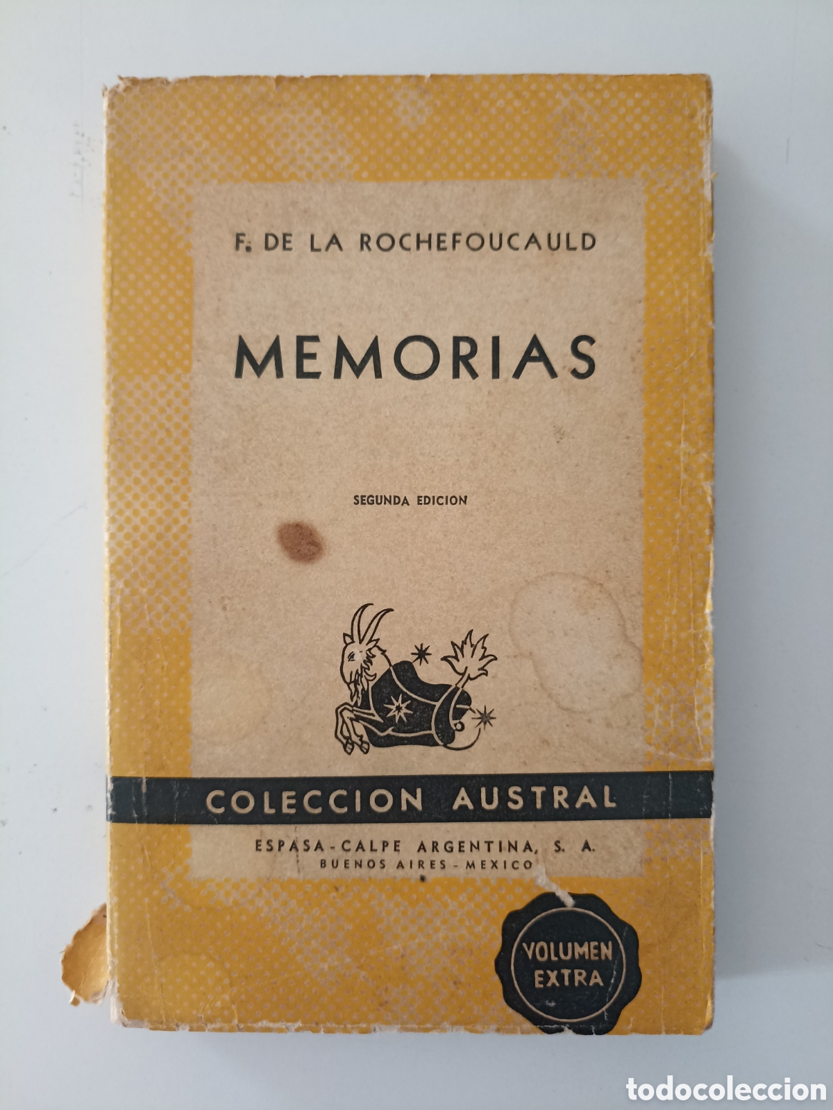 Libros de segunda mano: F. De La Rochefoucauld - Memorias (Espasa Calpe, Austral, 1950) Segunda edici&oacute;n