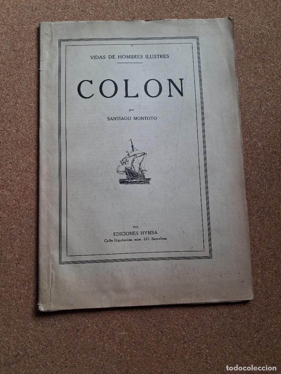 Libros de segunda mano: Col&oacute;n. Vidas de hombres ilustres. Montoto (Santiago)