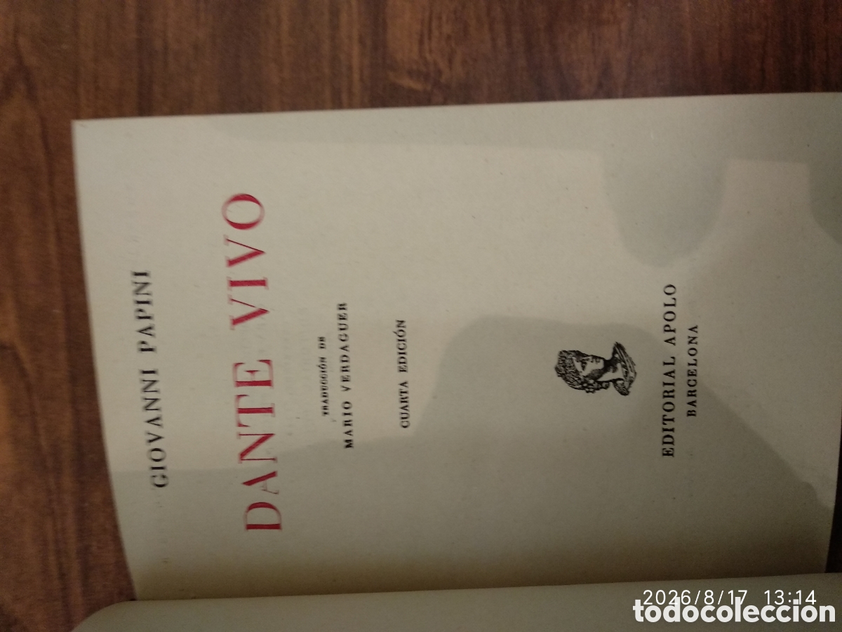 Libros de segunda mano: Dante vivo (Giovanni Papini)