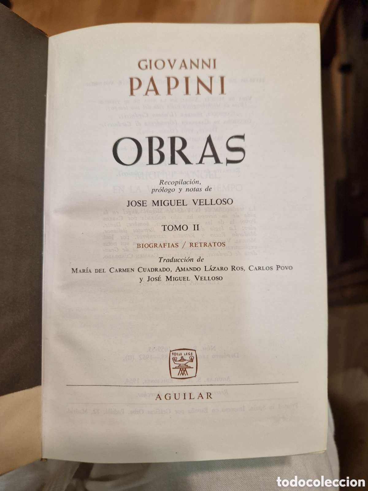 Gebrauchte B&uuml;cher: PAPINI, Giovanni Obras. Tomo II: Biograf&iacute;as