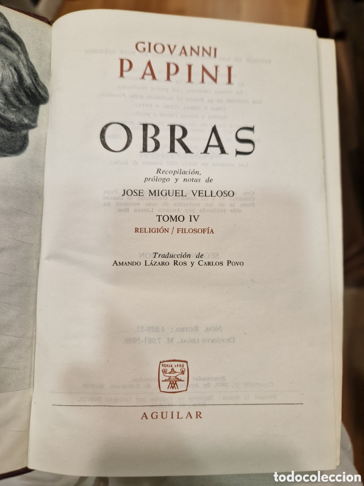 Gebrauchte B&uuml;cher: PAPINI, Giovanni Obras. Tomo IV: Religi&oacute;n