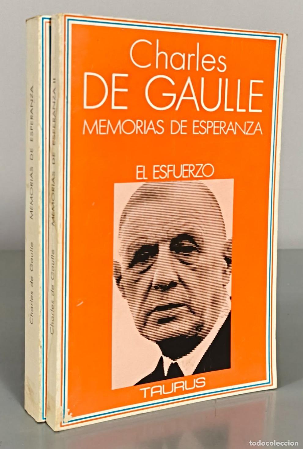 Libros de segunda mano: Memorias de esperanza - Charles de Gaulle - Taurus 2 TOMOS