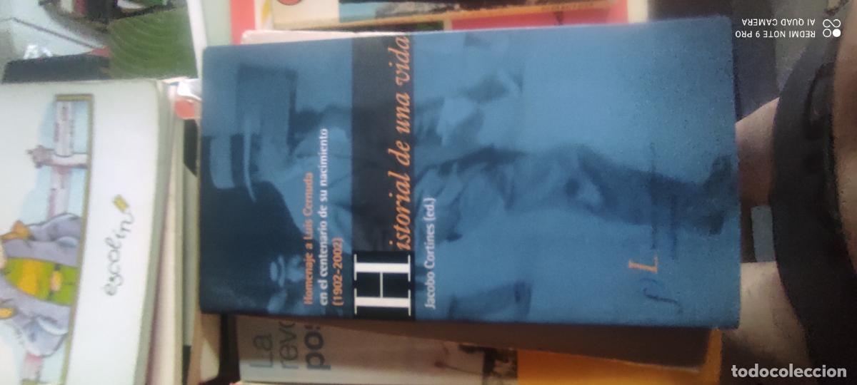 Libros de segunda mano: HOMENAJE A LUIS CERNUDA: HISTORIAL DE UNA VIDA - JACOBO CORTINES - Fund. J.M. Lara - 2003 - CONFEREN
