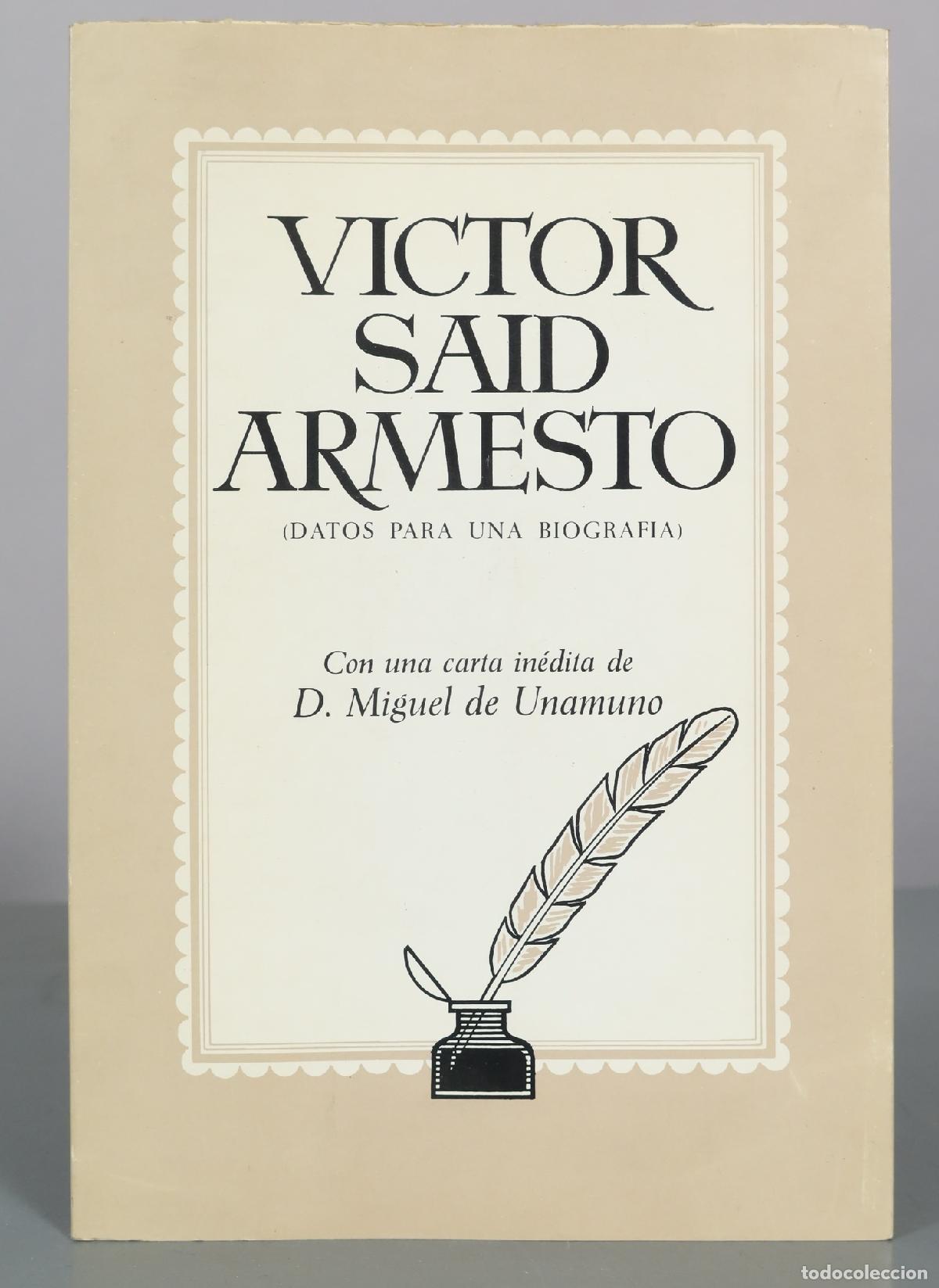 Libros de segunda mano: Victor Said Armesto - Datos para una biografia
