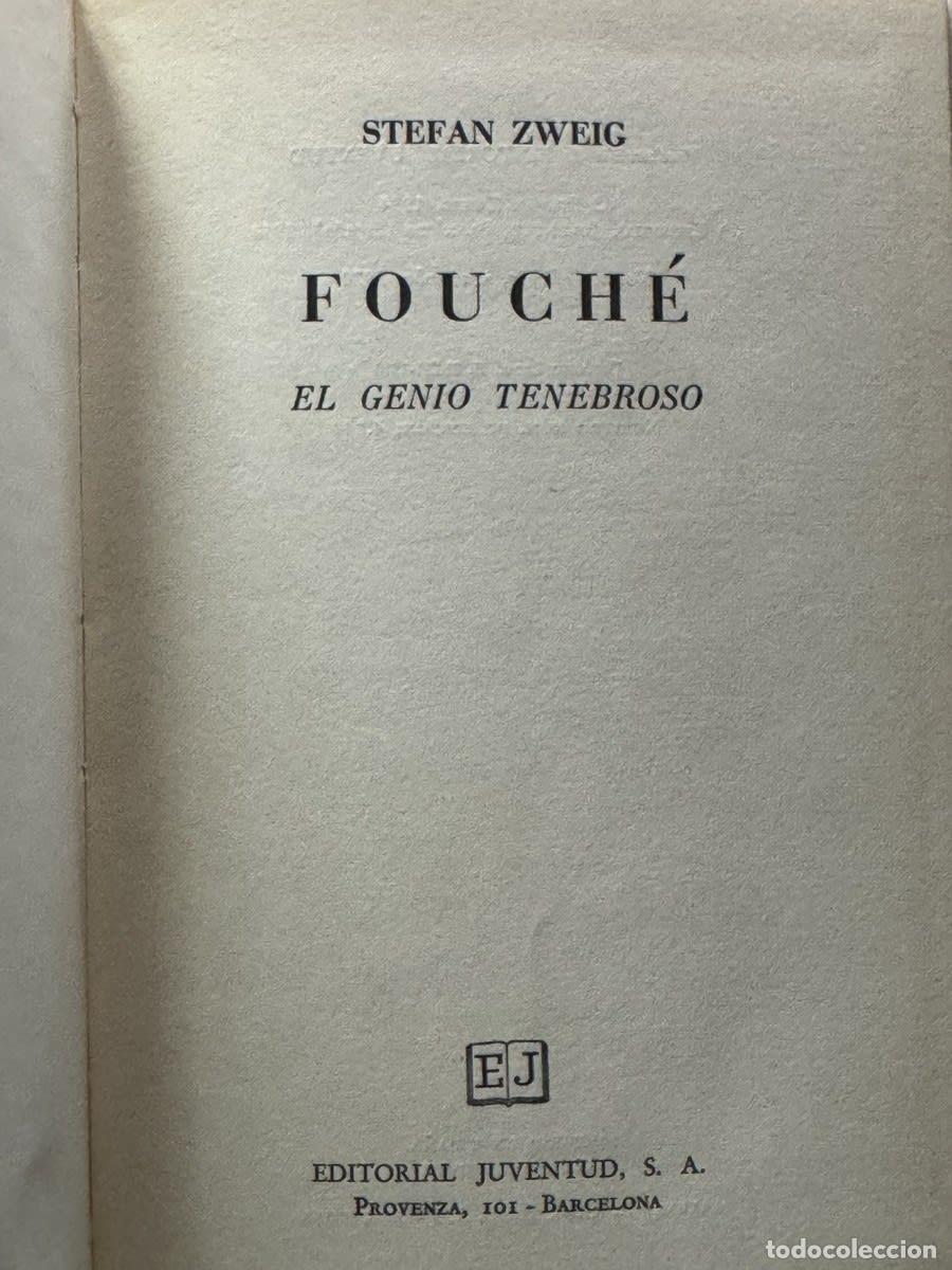Libros de segunda mano: Fouch&eacute;, el genio tenebroso - Stefan Zweig