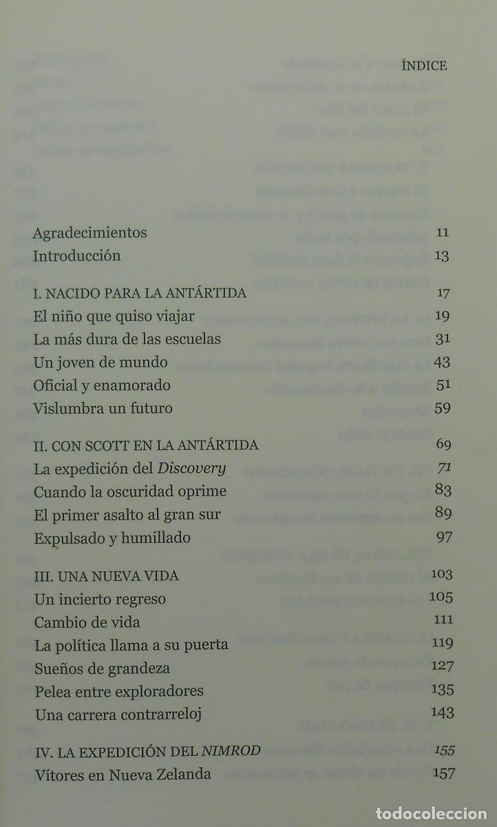 Libros de segunda mano: SHACKLETON, EL INDOMABLE - JAVIER CACHO EDITORIAL FORCOLA - Foto 3