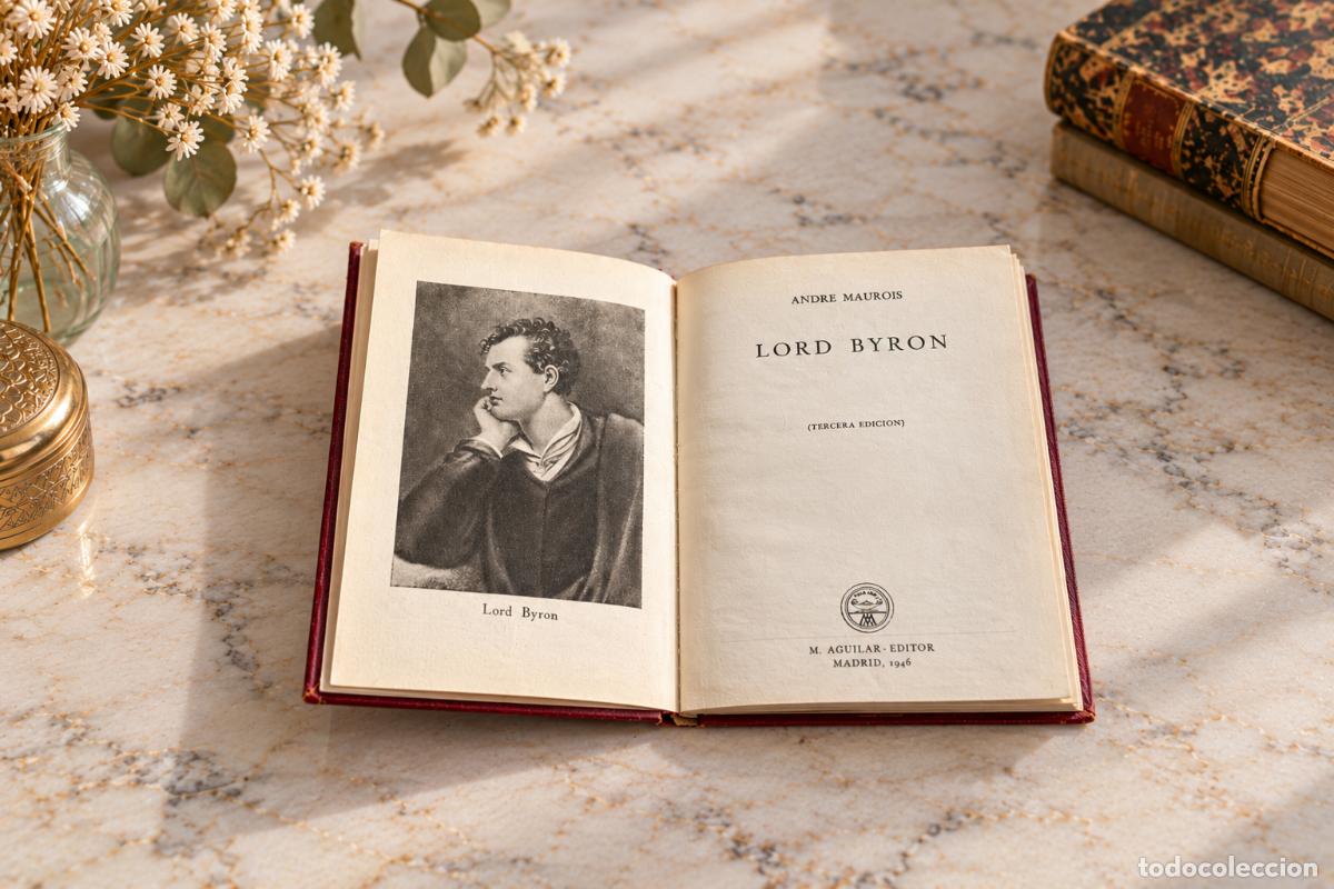 Libros de segunda mano: Biograf&iacute;a Lord Bayron edic. 1946, colecci&oacute;n Crisol
