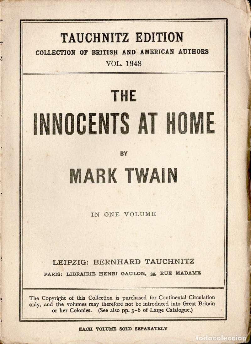 Libros de segunda mano: The Innocents at Home - Mark Twain