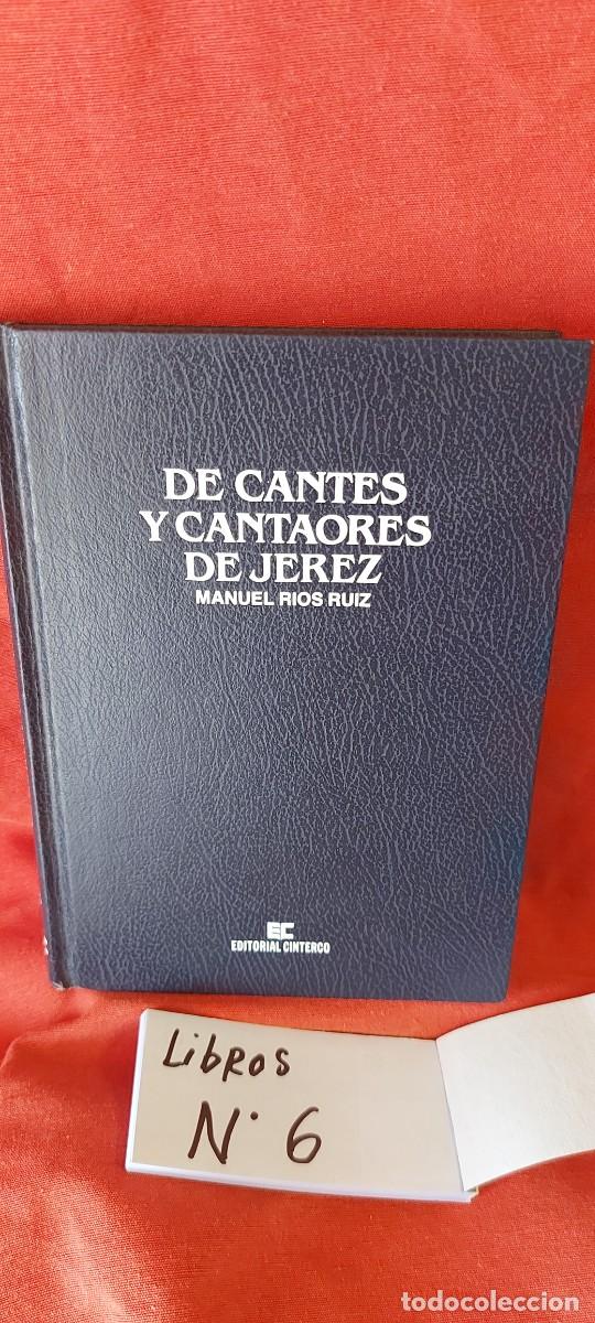 Libros de segunda mano: LIBRO LIBRO MANUEL RIOS RUIZ DE CANTE Y CANTAORES DE JEREZ (( PEDIDOS M&Iacute;NIMOS 10 &euro; ) CAJA N.&ordm; 6