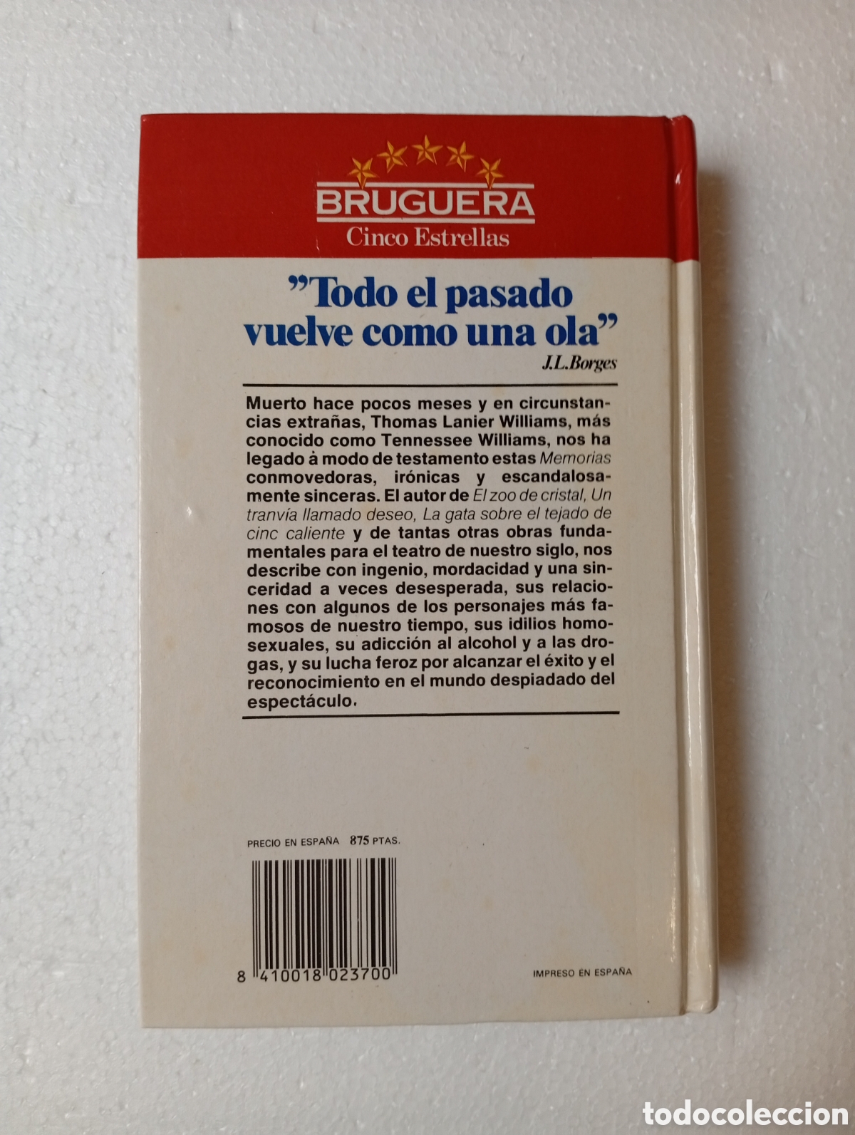 Libros de segunda mano: Memorias, Tennessee Williams - Foto 2