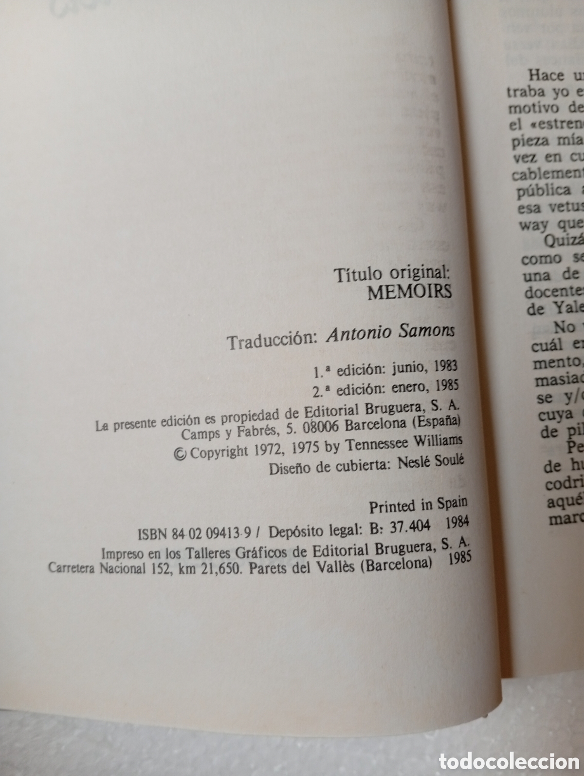 Libros de segunda mano: Memorias, Tennessee Williams - Foto 7