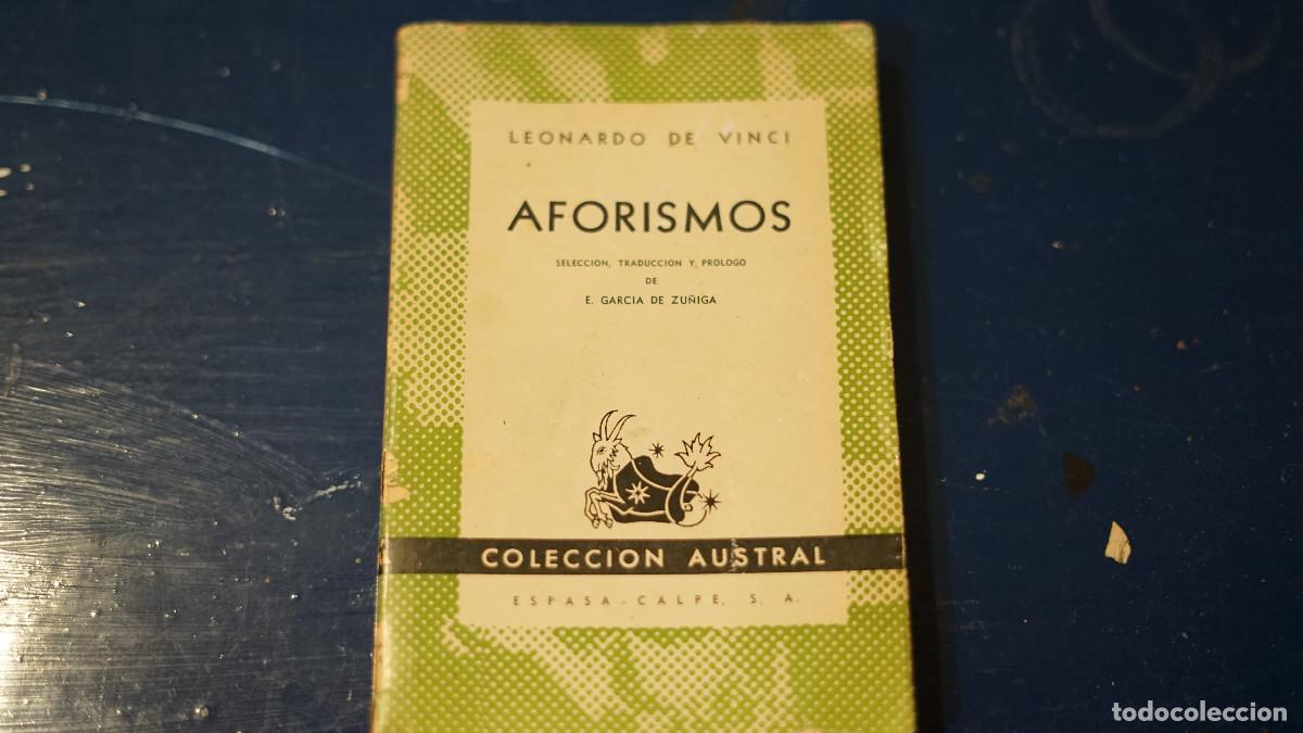 Libros de segunda mano: Leonardo da Vinci - Aforismos - Espasa Calpe