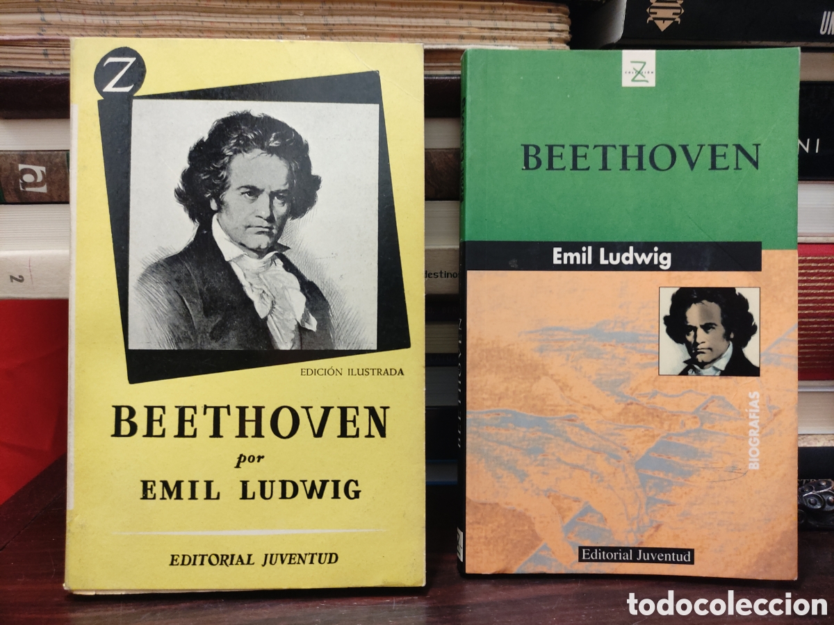 Gebrauchte B&uuml;cher: BEETHOVEN por Emil Ludwig - DOS TITULOS 1957 - 1999 editorial JUVENTUD