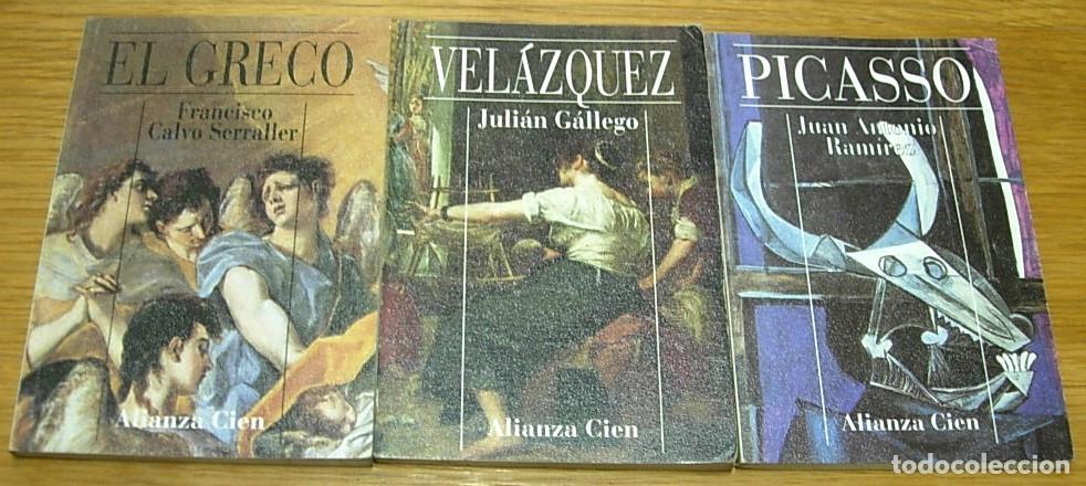 Gebrauchte B&uuml;cher: Lote de 3 Libros formato peque&ntilde;o o bolsillo EL GRECO VELAZQUEZ PICASSO Alianza Editorial 1994