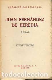 Livres d'occasion: Juan Fern&aacute;ndez de Heredia: Obras - Juan Fern&aacute;ndez de Heredia - Espasa-Calpe - 1955 - Cl&aacute;sicos Castel