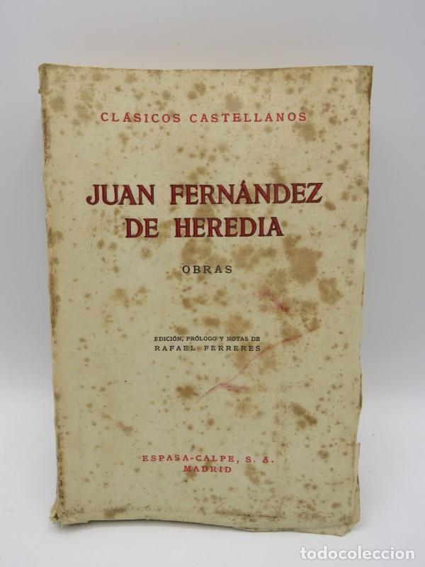 Gebrauchte B&uuml;cher: Juan Fern&aacute;ndez de Heredia: Obras - Juan Fern&aacute;ndez de Heredia - Espasa-Calpe - 1955 - Cl&aacute;sicos Castel