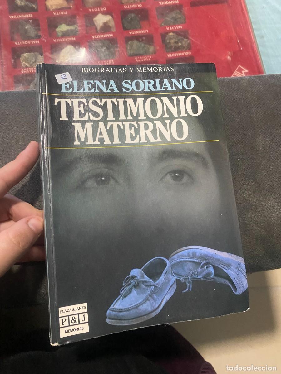 Libros de segunda mano: Testimonio materno - Elena Soriano libro usado