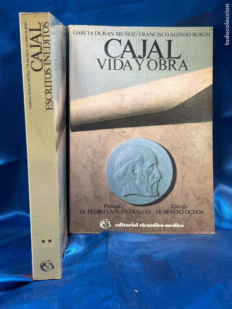 Livros em segunda m&atilde;o: Cajal. Vida y obra y &rdquo;Cajal. Escritos in&eacute;ditos&rdquo;, editada por Garc&iacute;a Dur&aacute;n Mu&ntilde;oz y Francisco Alonso