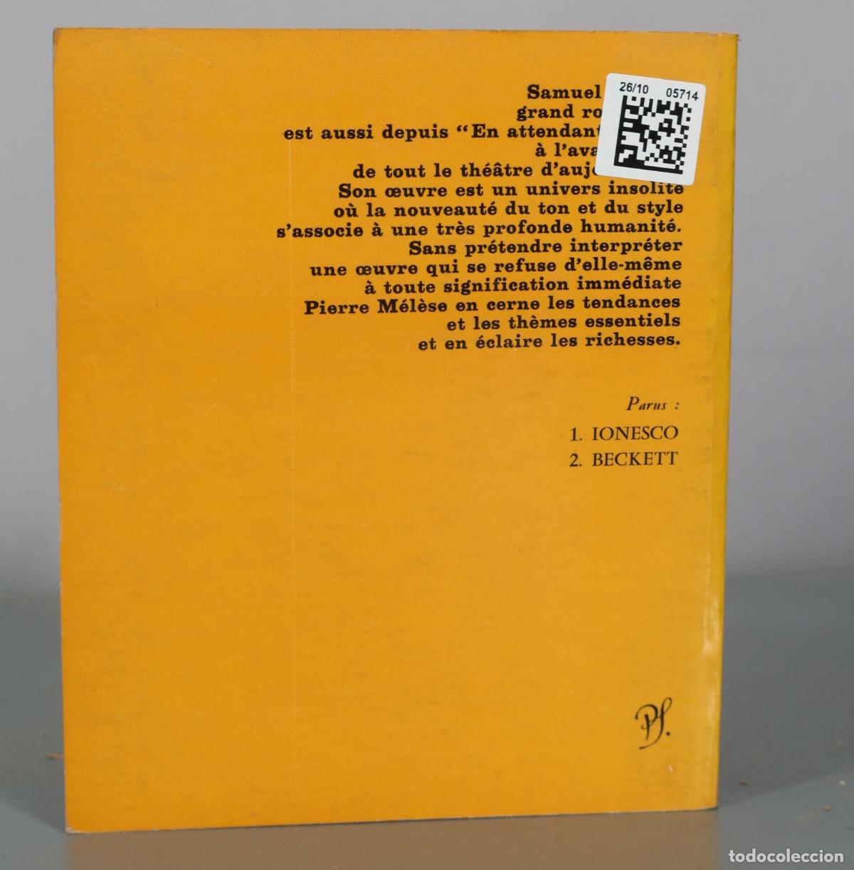 Libros de segunda mano: Beckett - Pierre Melese - Seghers - Foto 2