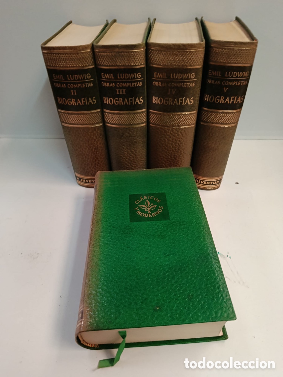 Libros de segunda mano: Emil Ludwig obras completas 5 vol&uacute;menes!