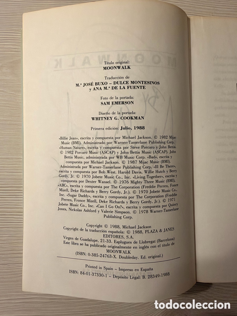 Libros de segunda mano: Libro Michael Jackson &ndash; Moonwalk Espa&ntilde;ol - Foto 5
