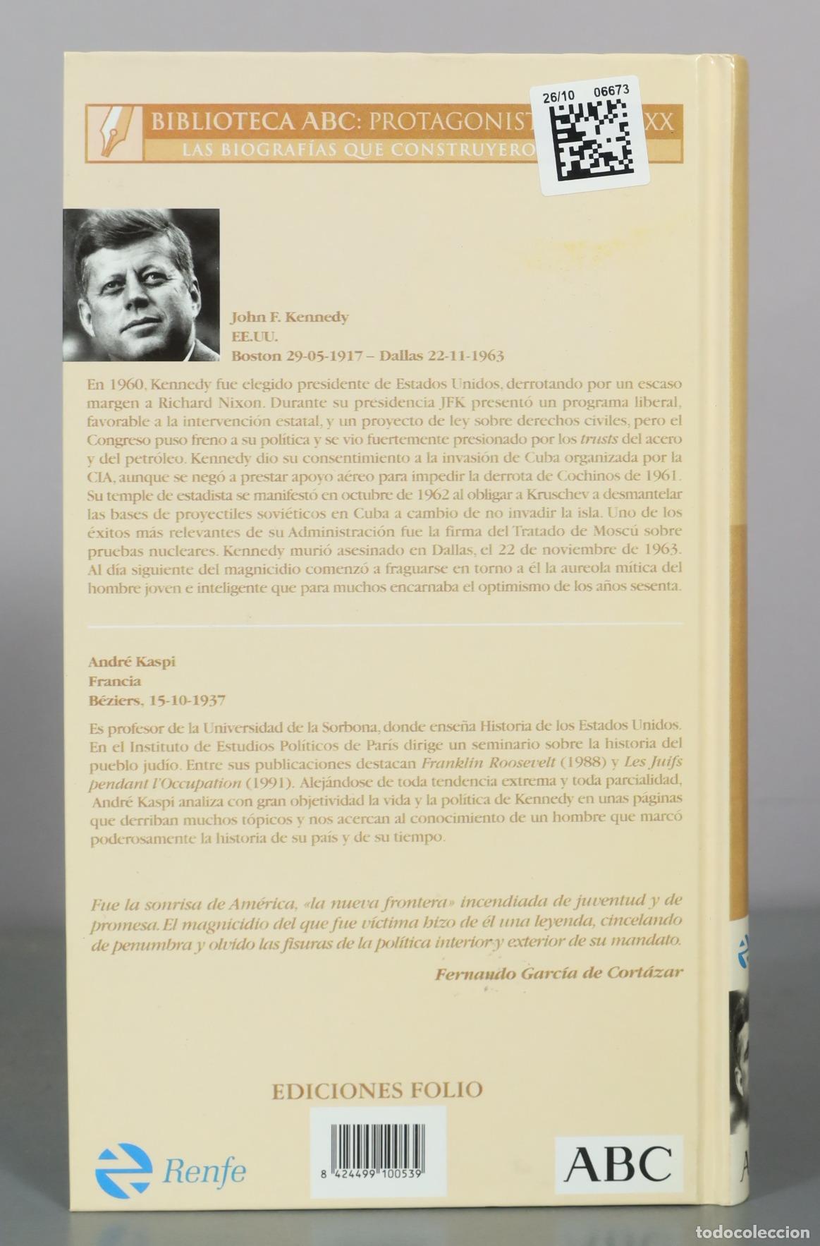 Libros de segunda mano: John F. Kennedy - Andr&eacute; Kaspi - Ediciones Folio - Foto 2