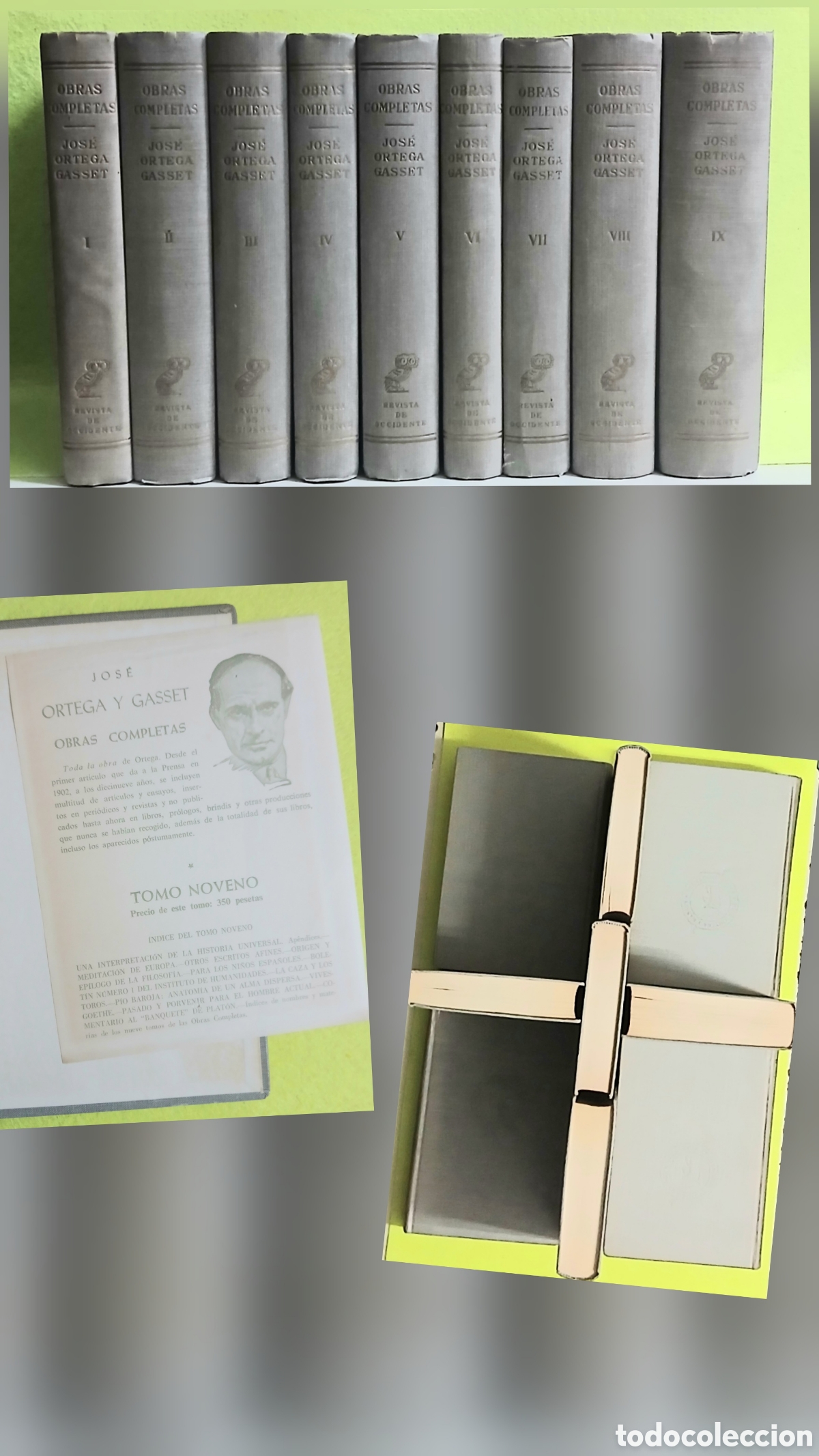 Libros de segunda mano: Obras completas Ortega y Gasset, 9 tomos