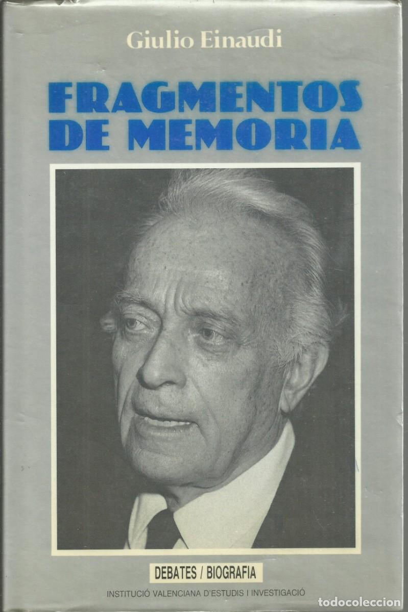 Libros de segunda mano: Giulio Einaudi. Fragmentos de memoria.