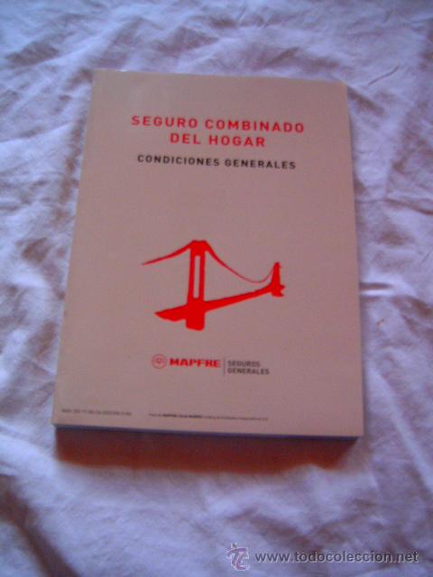 Libros de segunda mano: MAPFRE &middot; SEGURO COMBINADO DEL HOGAR &middot; CONDICIONES GENERALES &middot; 2006 - Foto 1