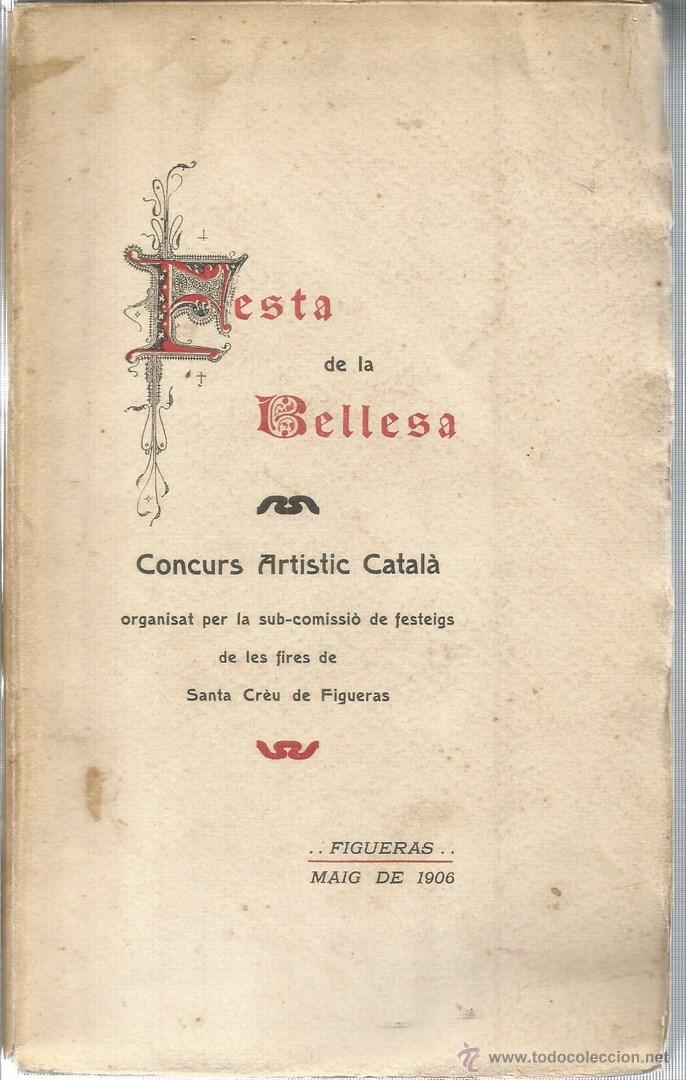 Libros de segunda mano: Festa de la bellesa. Concurs artistic catal&agrave; - Foto 1