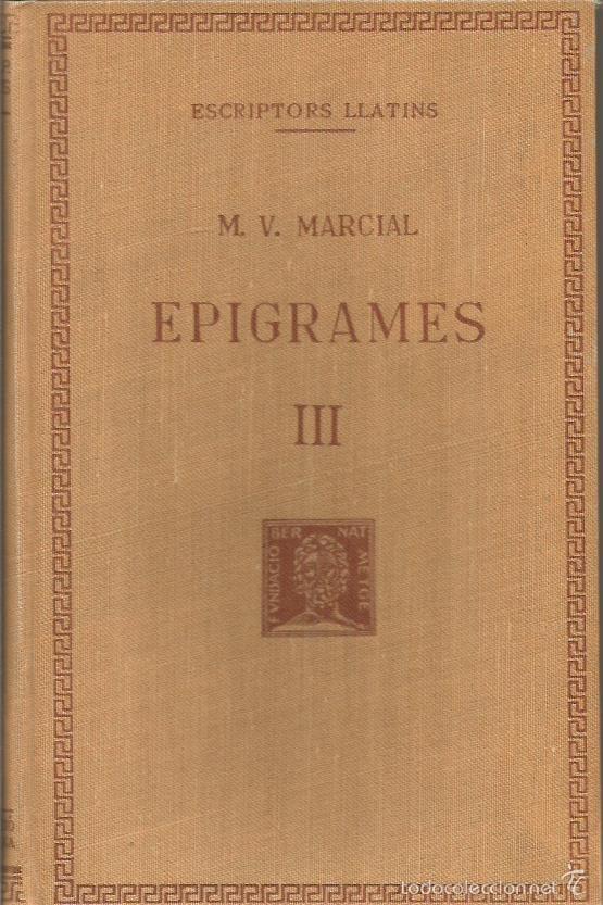Libros de segunda mano: EPIGRAMES III - Marcial,M.V. - Foto 1