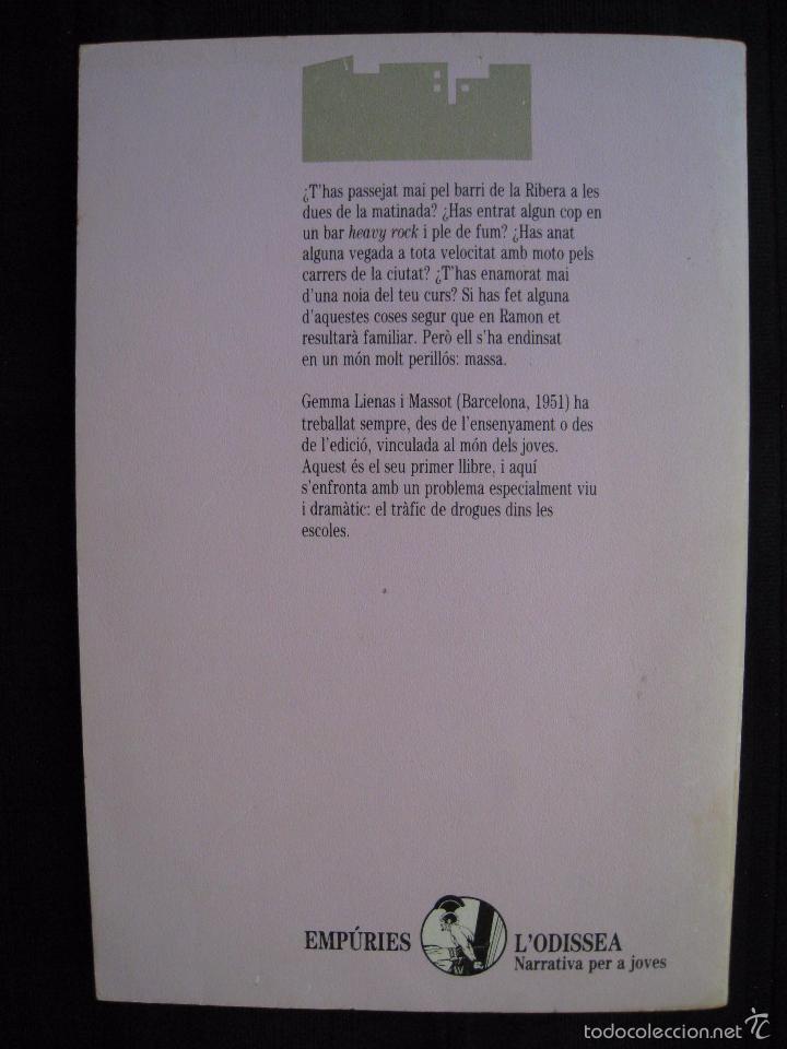 Libros de segunda mano: CUL DE SAC - GEMMA LIENAS - EDITORIAL EMPURIES 1987 - EN CATALA. - Foto 8